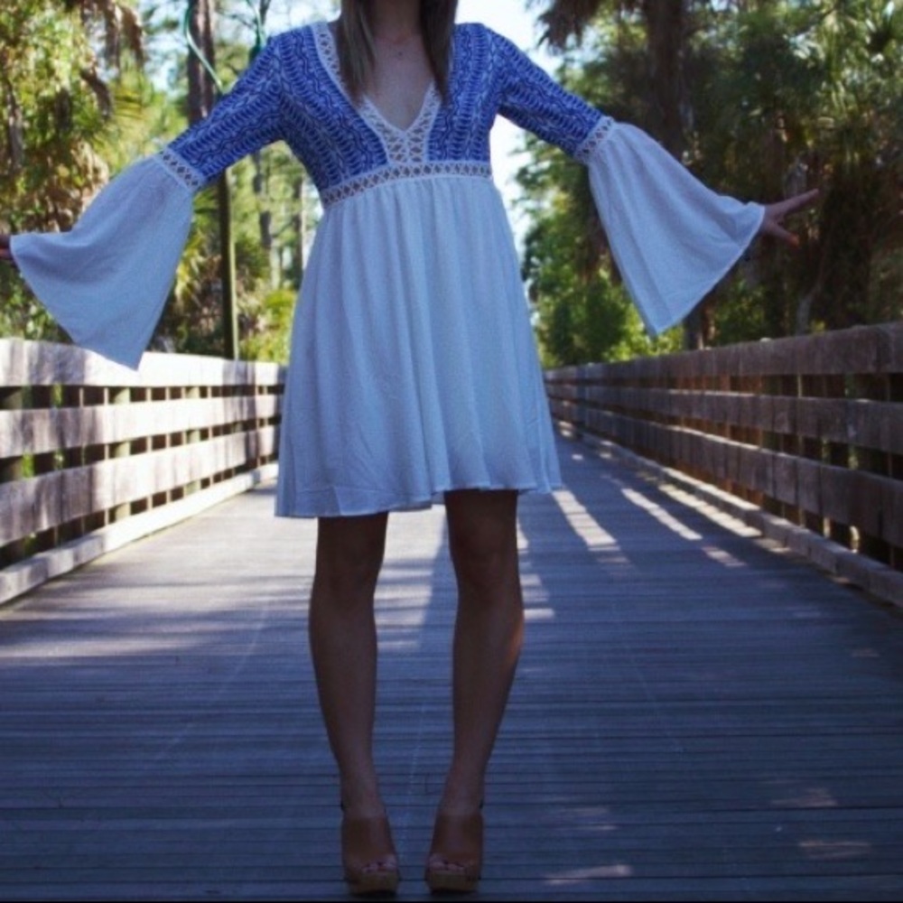 Flowy Blue Spring Dress